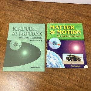 Abeka 8th Matter & Motion In God's Universe Book Student Book & Answer Key